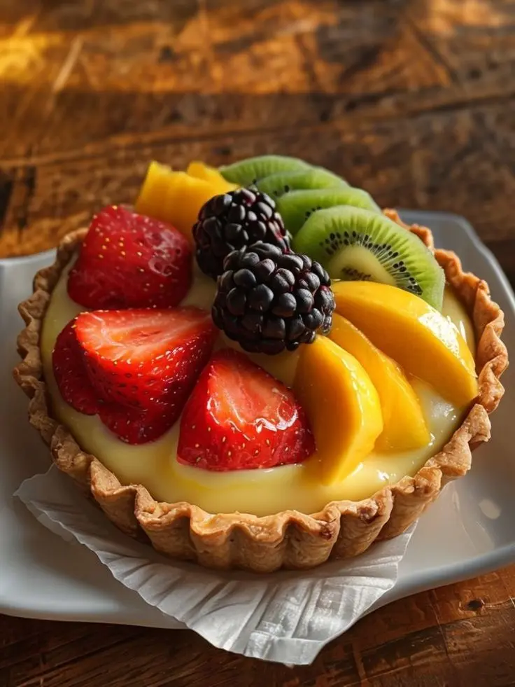 Tartaleta de frutas frescas artesanal La Jugosita en Madrid